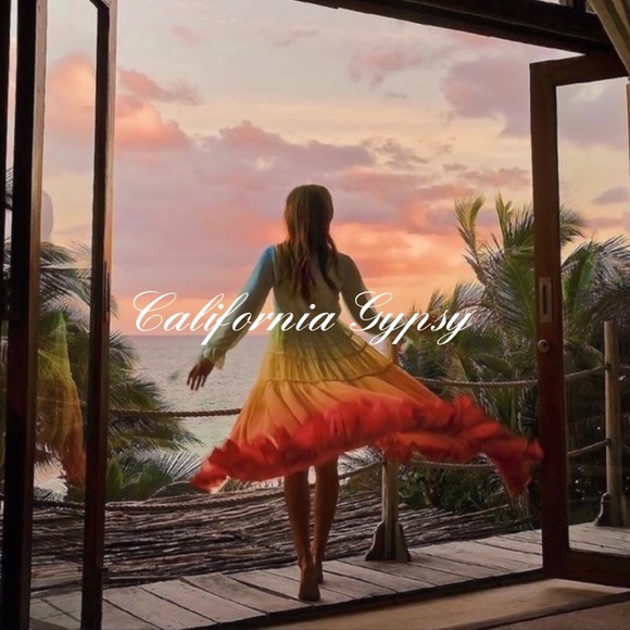 Rainbow Ombré Chiffon Coverup Duster RESTOCKED🎉 - Picture 9 of 16